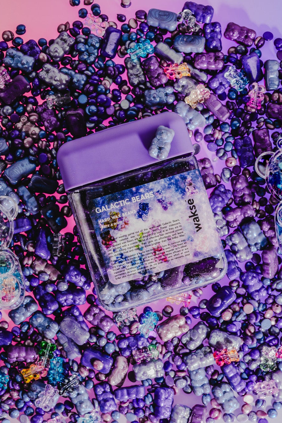 wakse Hard Wax Beans - Galactic Bears - Large