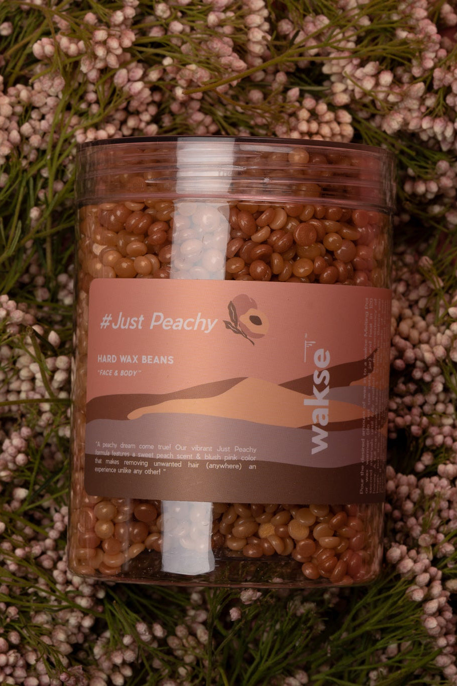 wakse Hard Wax Beans - Just Peachy - Small