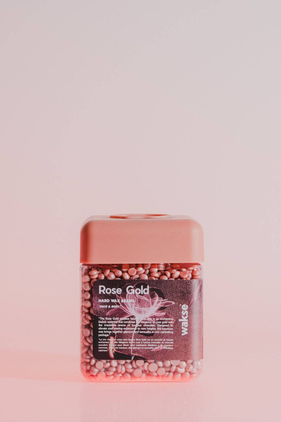 wakse Hard Wax Beans - Rose gold - Small
