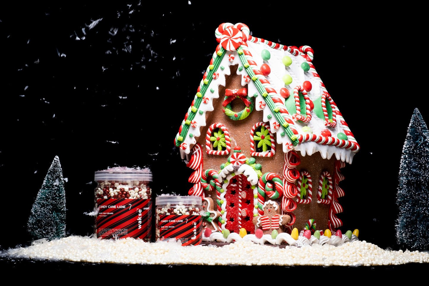 wakse Hard Wax Beans - Candy Cane Lane  - Large