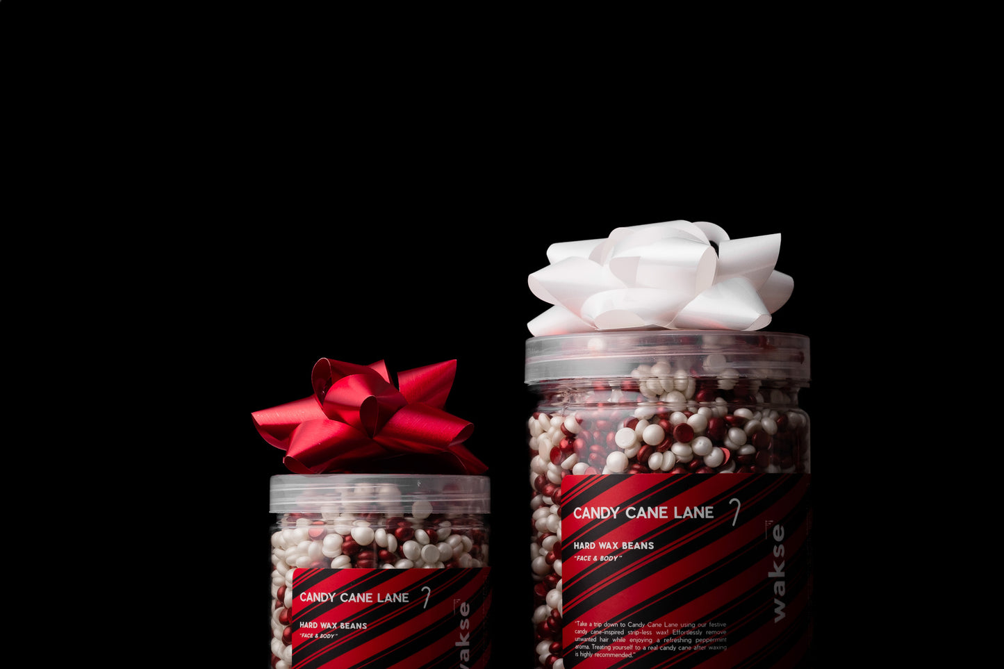 wakse Hard Wax Beans - Candy Cane Lane  - Large