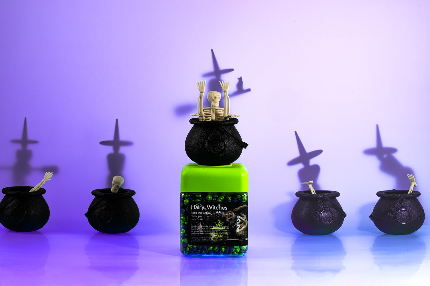 wakse Hard Wax Beans - Hairy Witches - Large