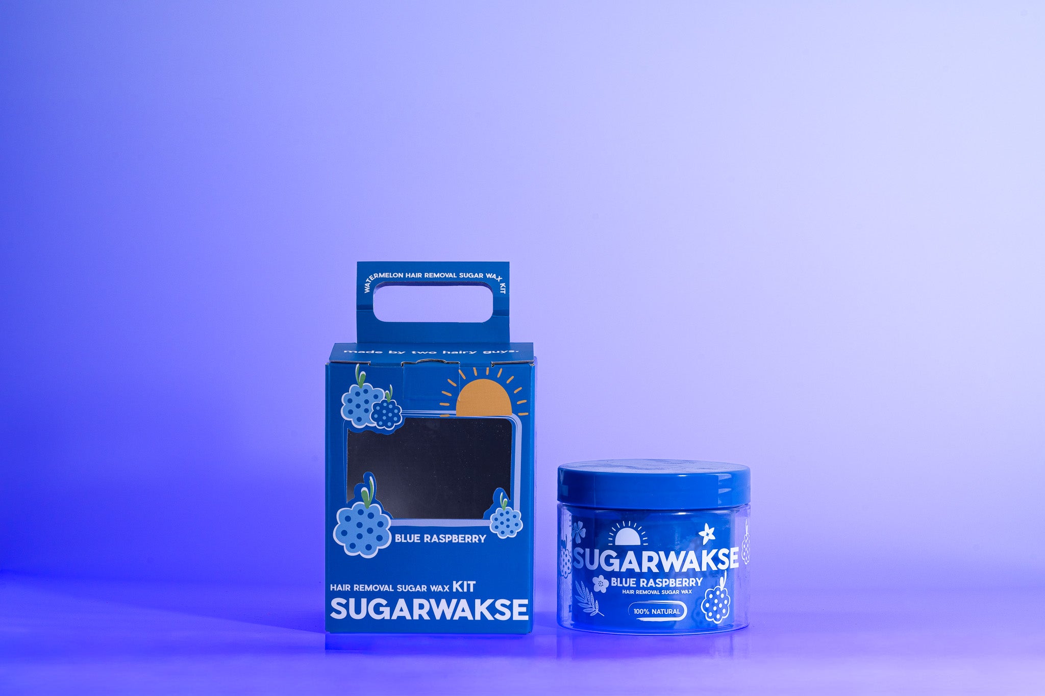 Wakse Blue Raspberry Sugar Wax – At-Home Hair Removal Wax – wakse