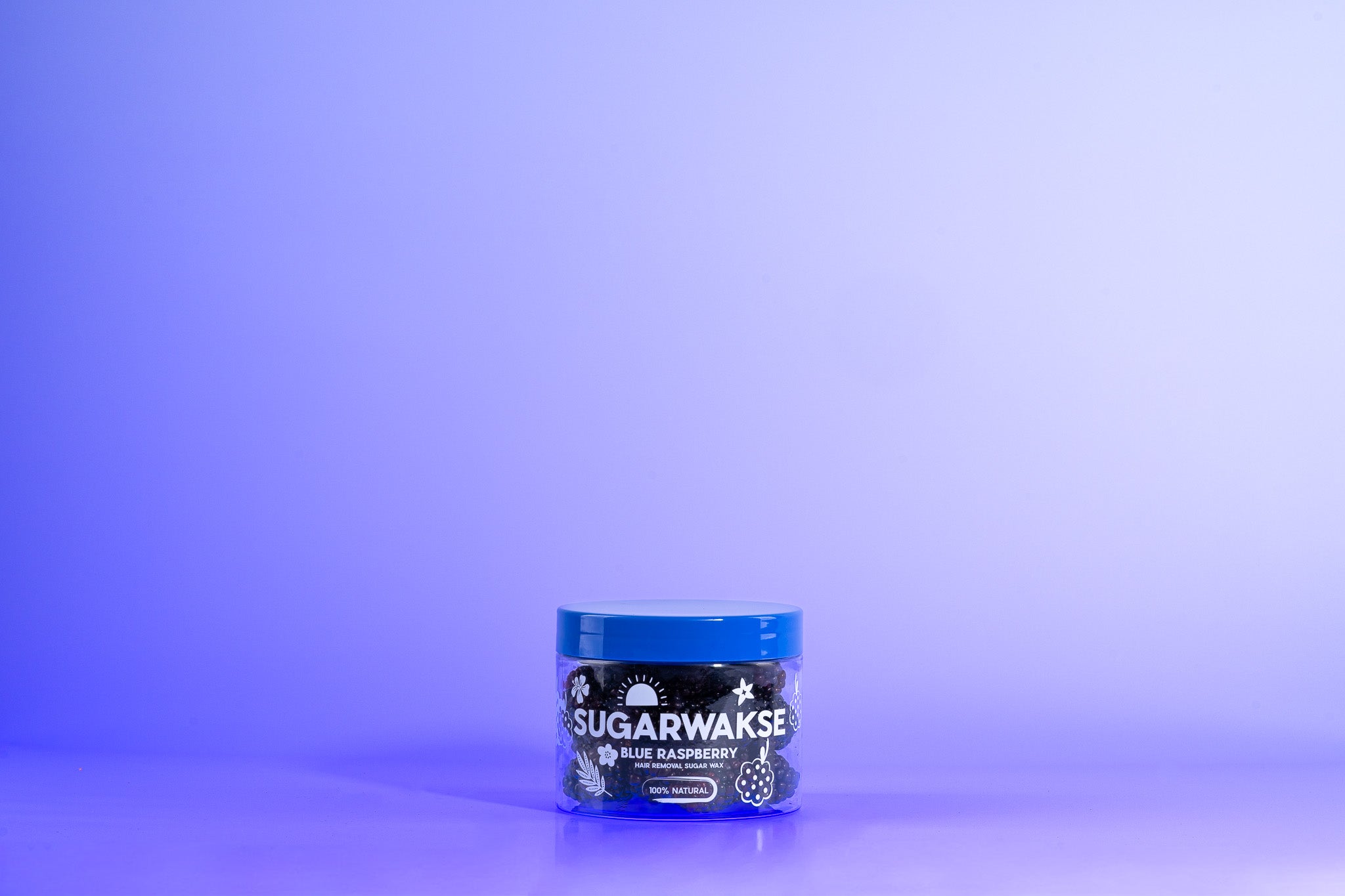 Wakse Blue Raspberry Sugar Wax – At-Home Hair Removal Wax – wakse