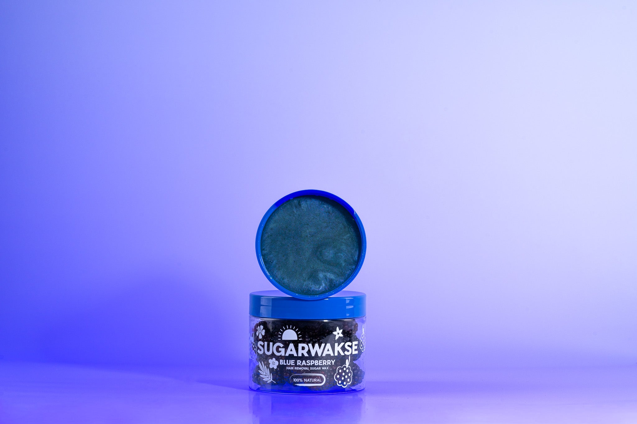 Wakse Blue Raspberry Sugar Wax – At-Home Hair Removal Wax – wakse