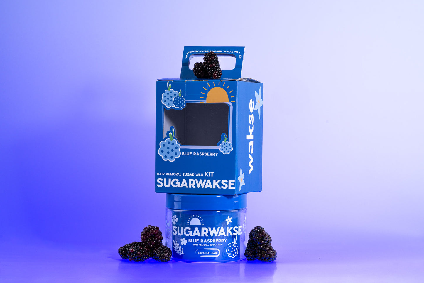 Wakse Blue Raspberry Sugar Wax Kit