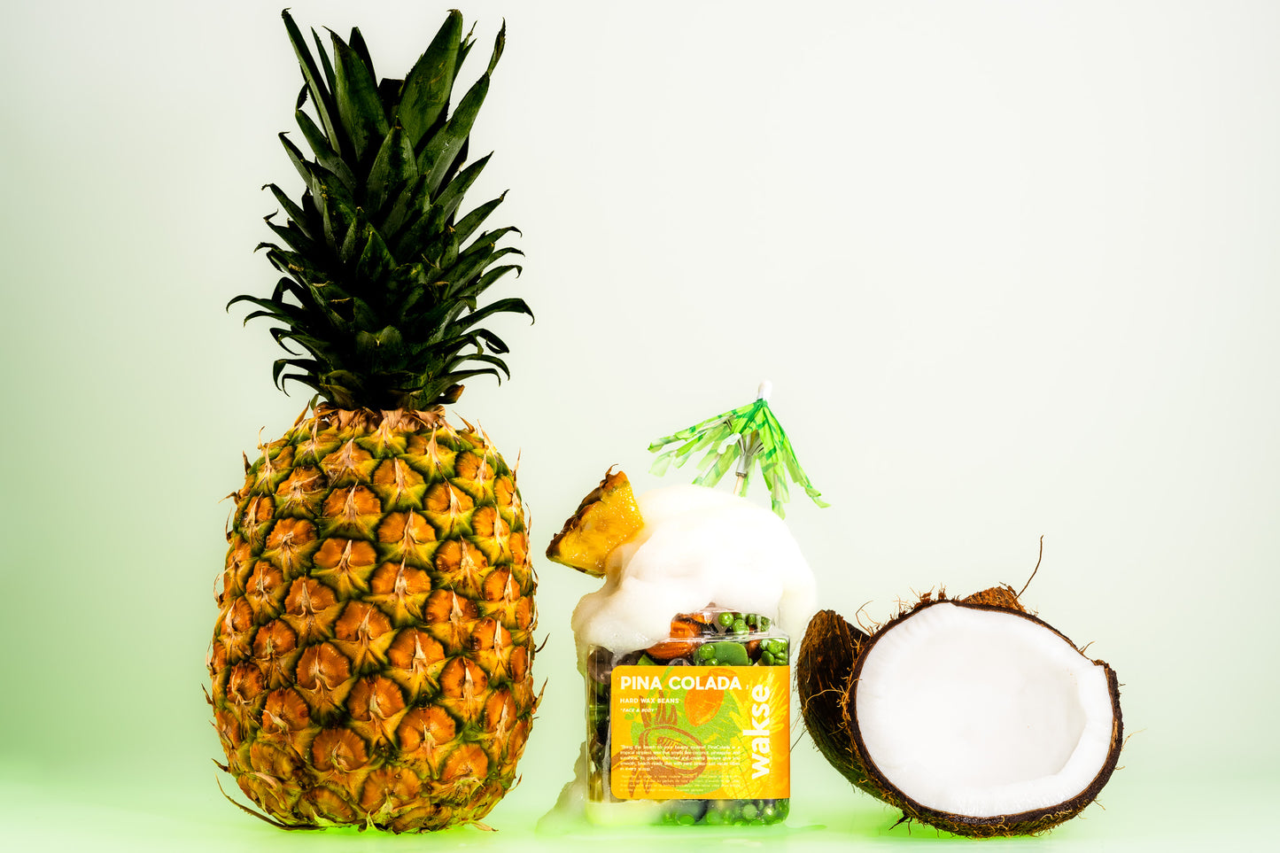 wakse Pina Colada Shaped Wax Hard Wax Beans - Large