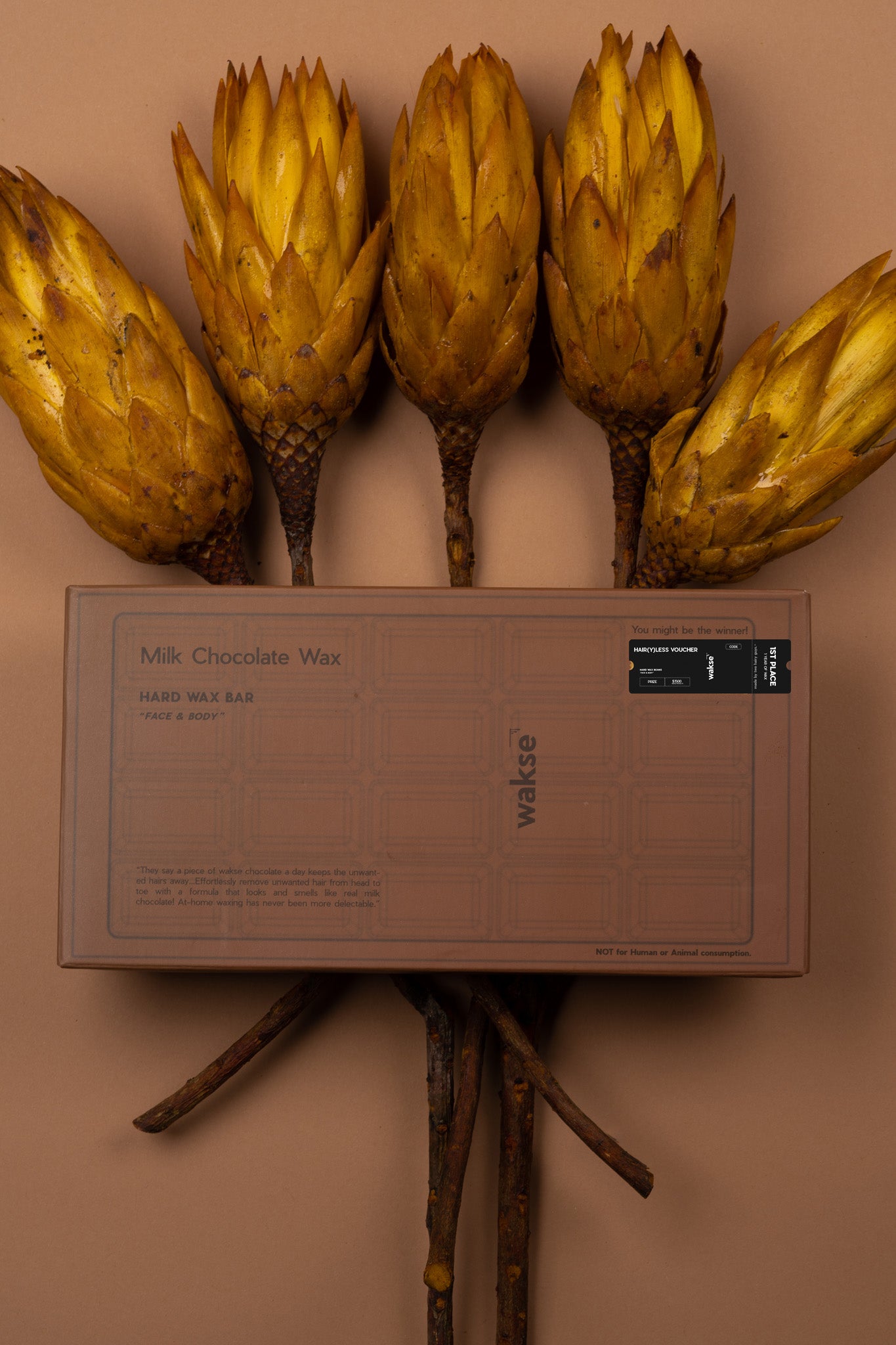 wakse Hot Cocoa Hard Wax Bar Set (4-pack)