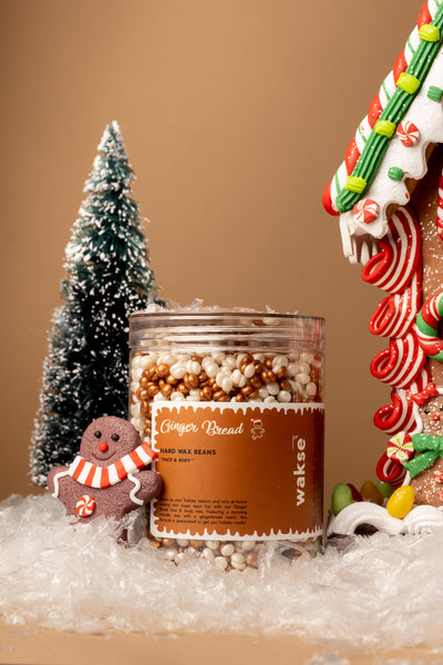 wakse Hard Wax Beans - GingerBread  - Large