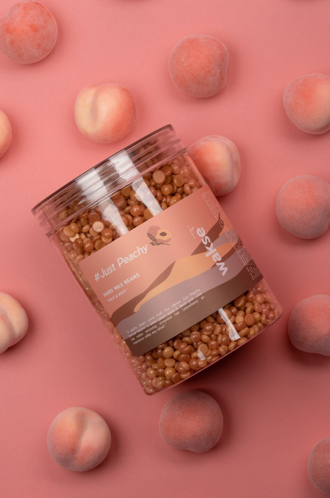 wakse Hard Wax Beans - Just Peachy - Large