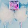 wakse Cosmic Candy with a container labeled 'Cotton Candy' on a light blue background