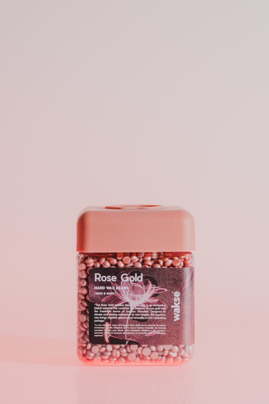 wakse Hard Wax Beans - Rose gold - Small