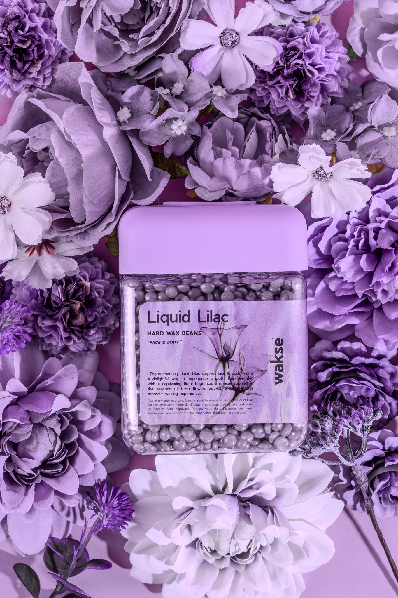 wakse Hard Wax Beans - Liquid Lilac - Small