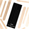 Wakse LLC face and body applicator sticks for at home waxing kit displayed with multiple wooden sticks
