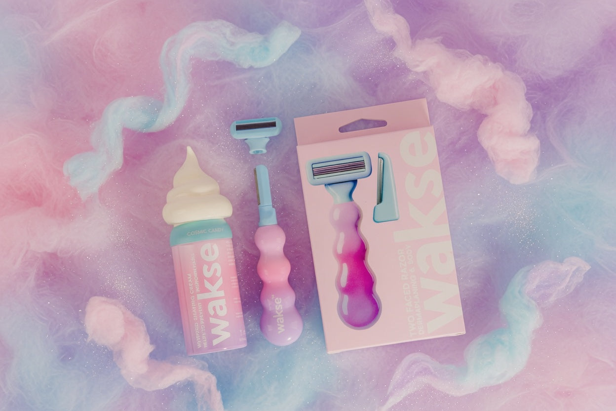 Cosmic Candy TWO FACED Razor + Whipped Shaving Cream Kit (wakse Online Only)