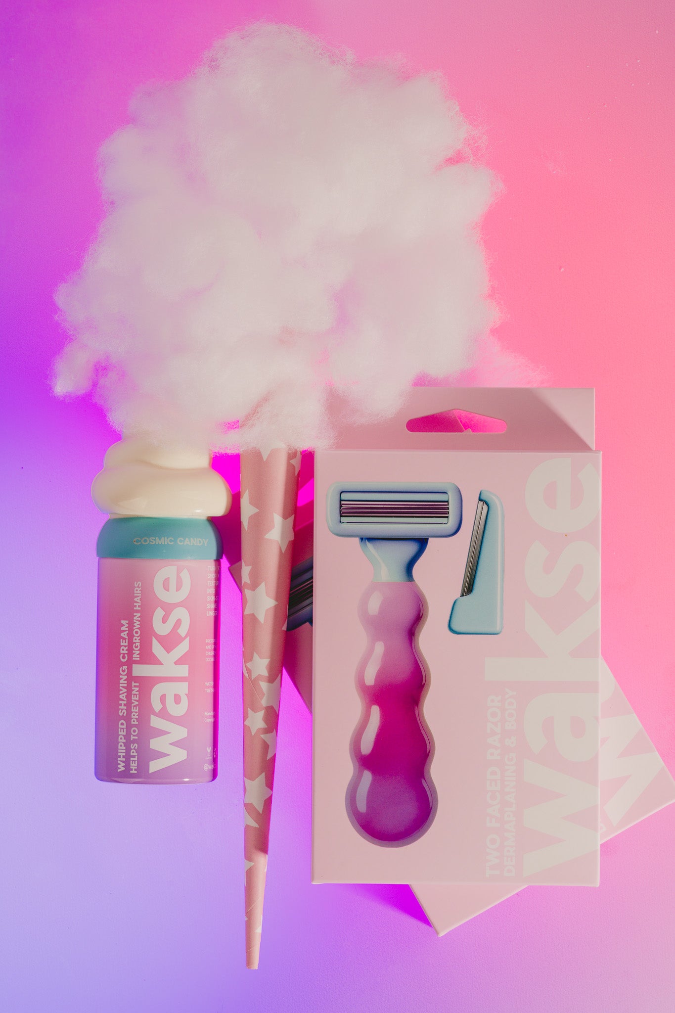 Cosmic Candy TWO FACED Razor + Whipped Shaving Cream Kit (wakse Online Only)