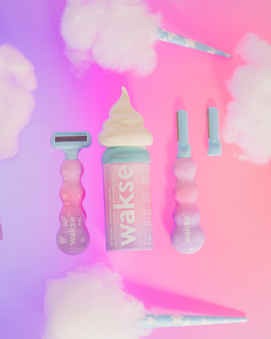 Cosmic Candy TWO FACED Razor + Whipped Shaving Cream Kit (wakse Online Only)