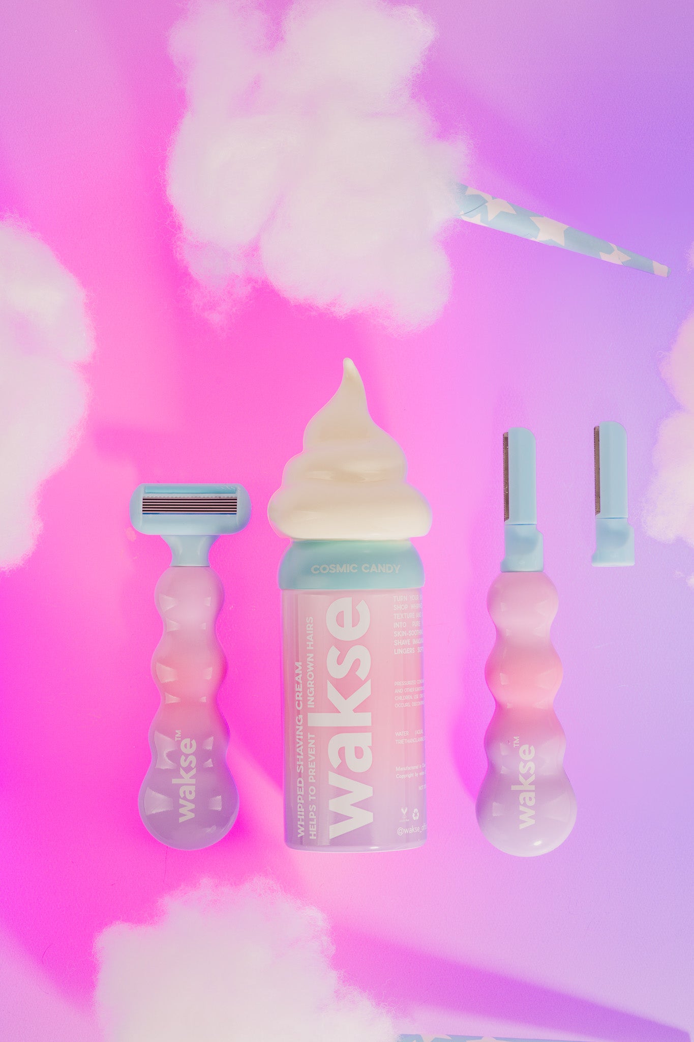Cosmic Candy TWO FACED Razor + Whipped Shaving Cream Kit (wakse Online Only)