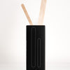 Face and body wax applicator set with wooden sticks in black box for easy waxing application