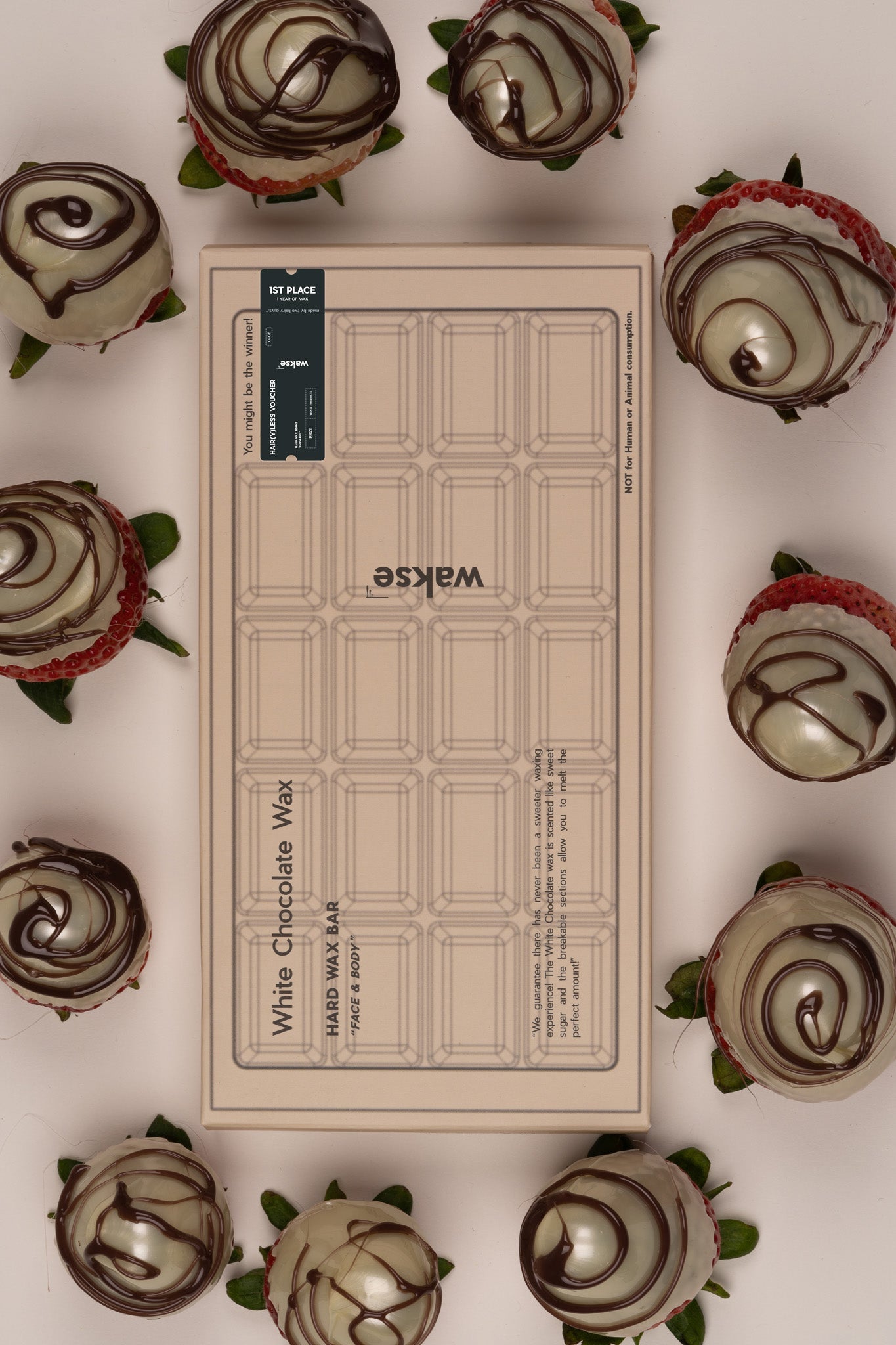 wakse Orange Scented Chocolate Hard Wax Bar - Hair Removal