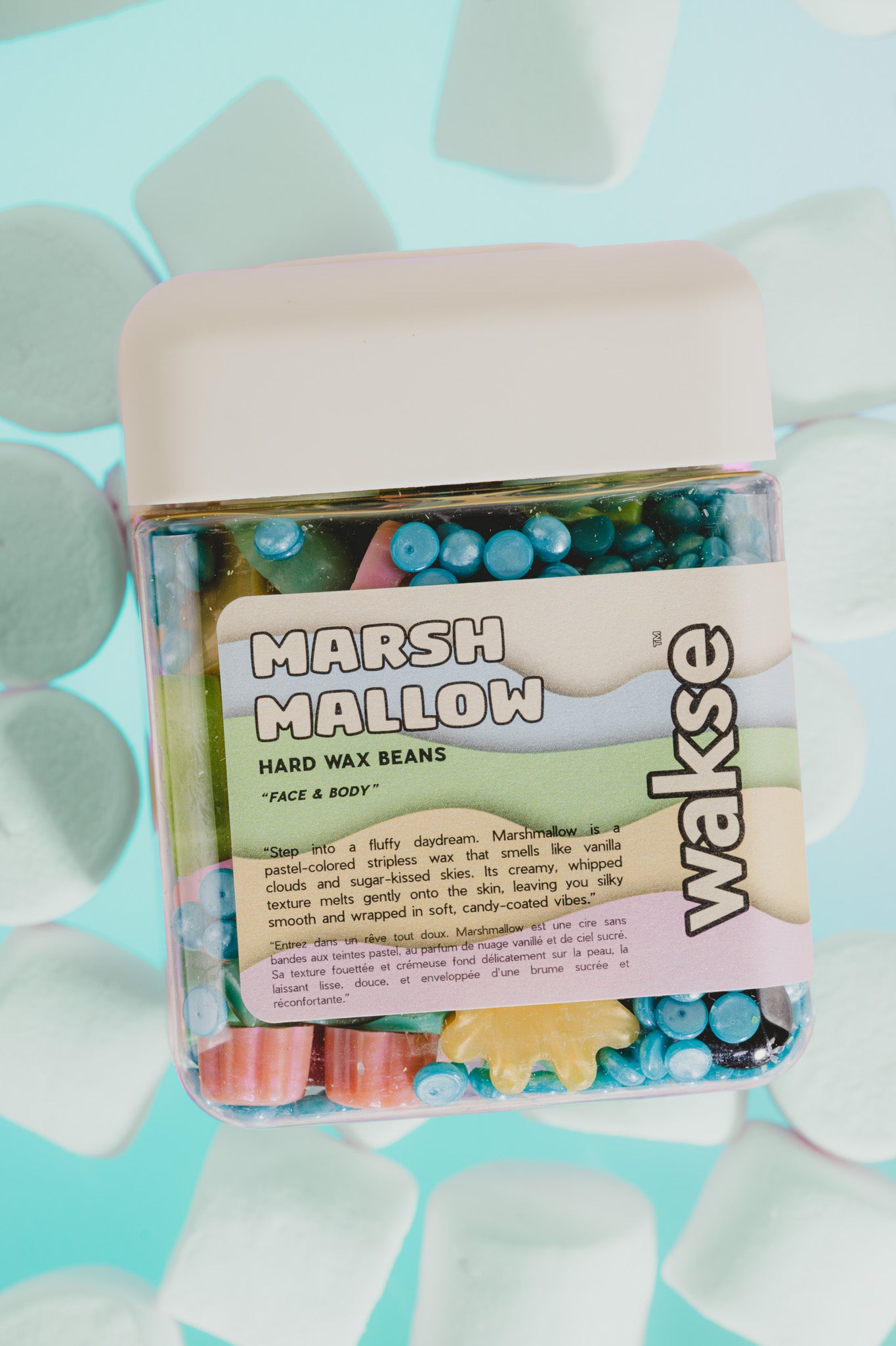 wakse Marshmallow Hard Wax Beans - Large