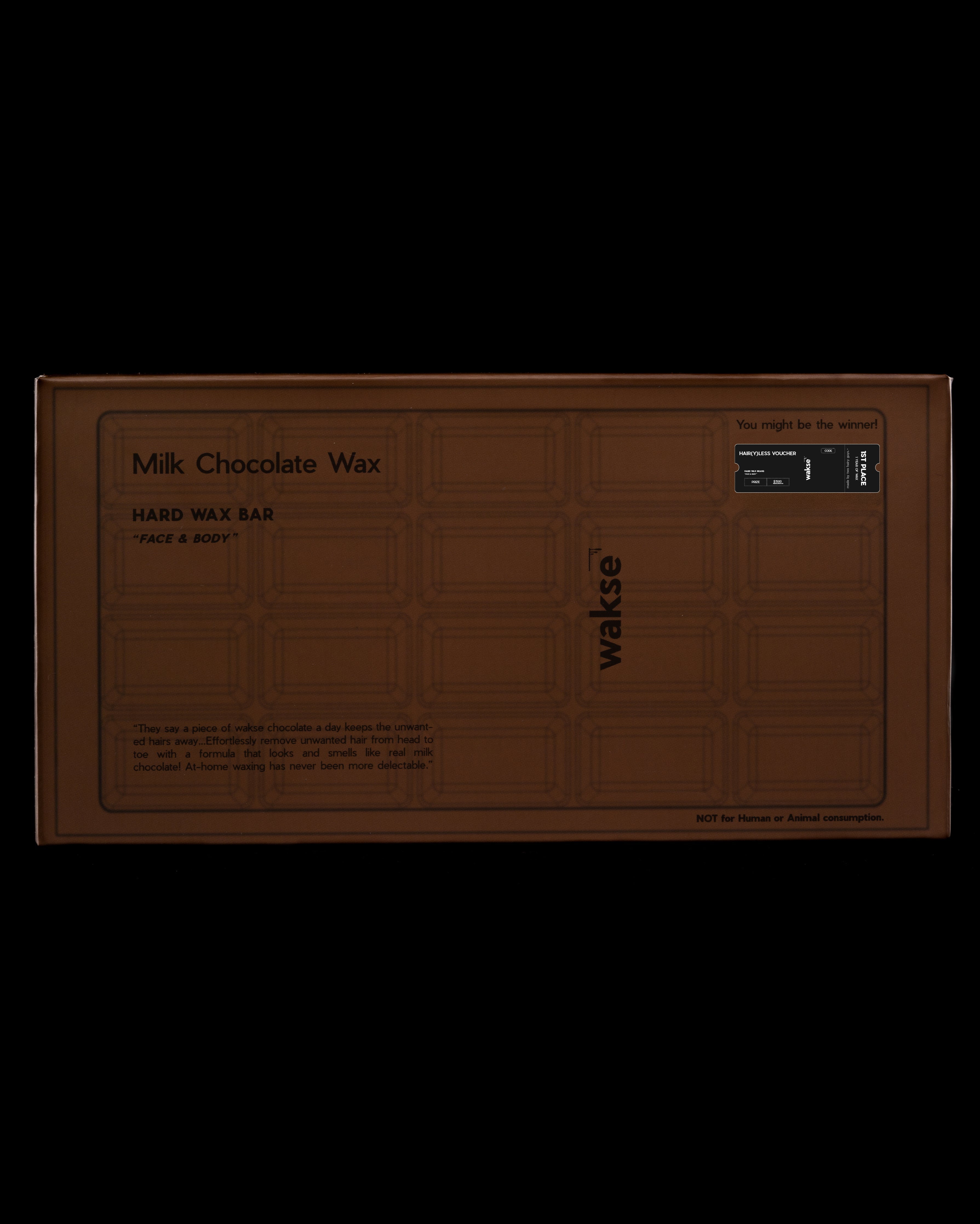 wakse Milk Chocolate Hard Wax Bar - Hair Removal