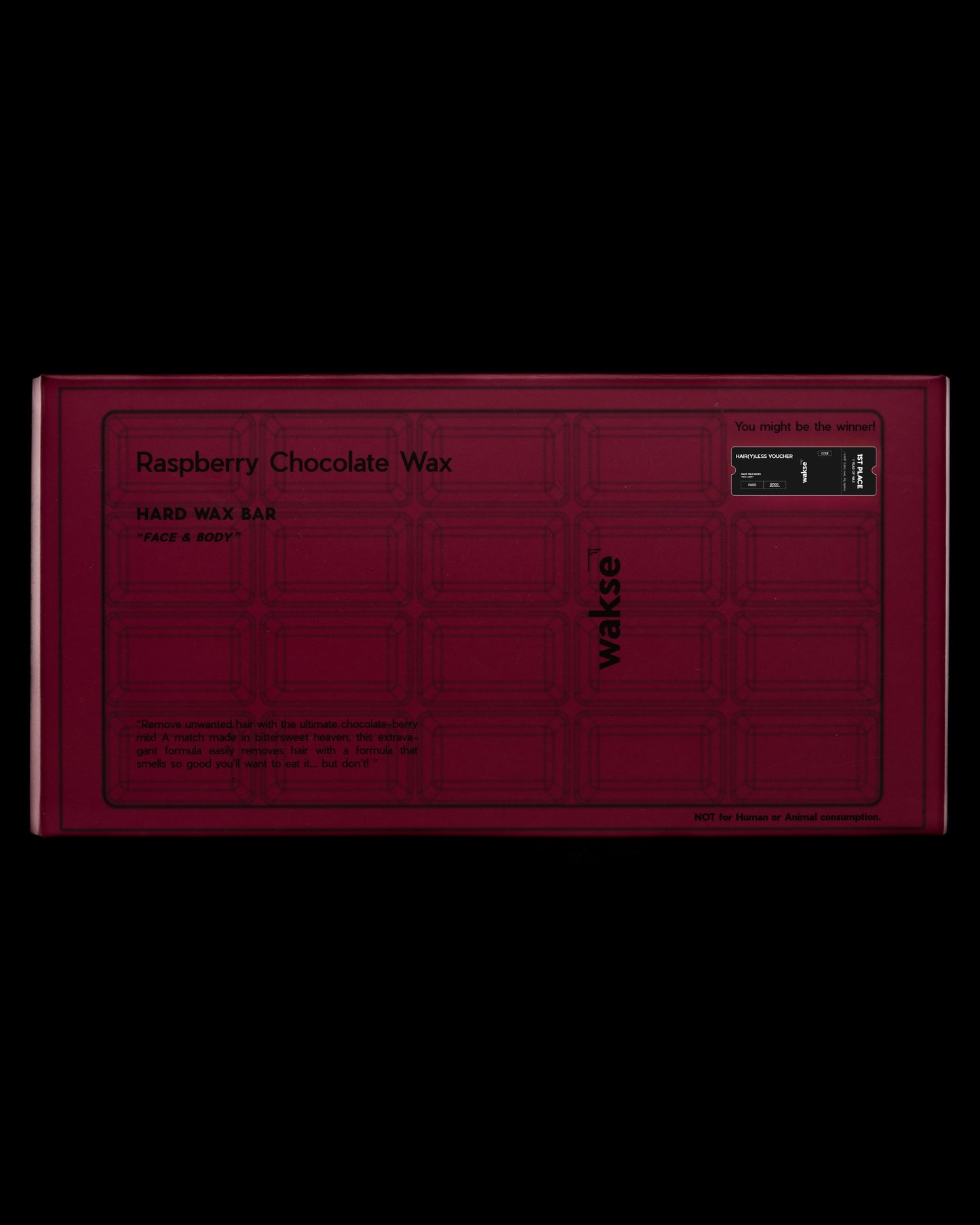 Chocolate Bar - Hard Wax Bars - Raspberry